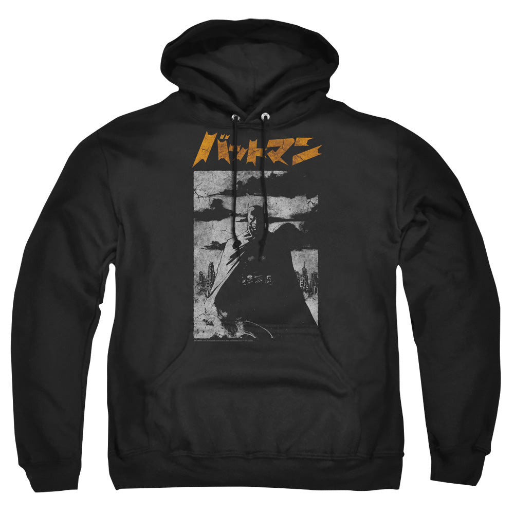 AN OFFCIALLY LICENSED BATMAN TOKYO SHADOWS ADULT UNISEX PULLOVER HOODIE BLACK