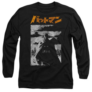 AN OFFCIALLY LICENSED BATMAN TOKYO SHADOWS MEN'S LONG SLEEVE T-SHIRT BLACK