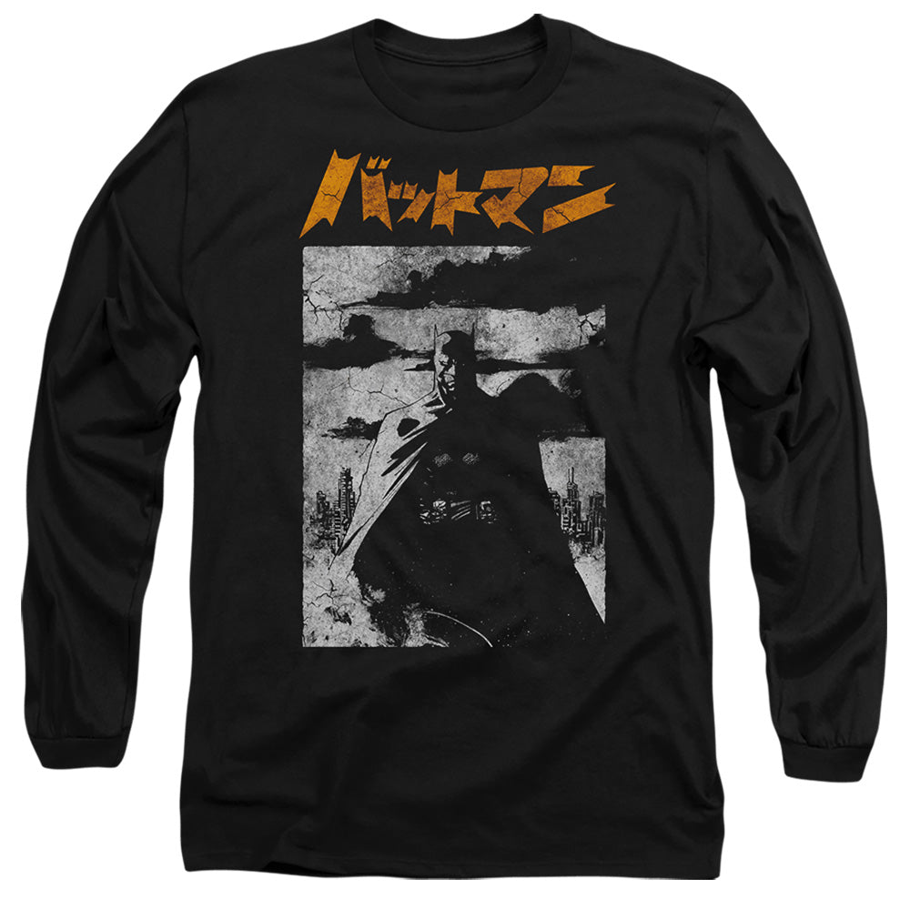 AN OFFCIALLY LICENSED BATMAN TOKYO SHADOWS MEN'S LONG SLEEVE T-SHIRT BLACK
