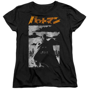 AN OFFCIALLY LICENSED BATMAN TOKYO SHADOWS WOMEN'S REGULAR FIT T-SHIRT BLACK