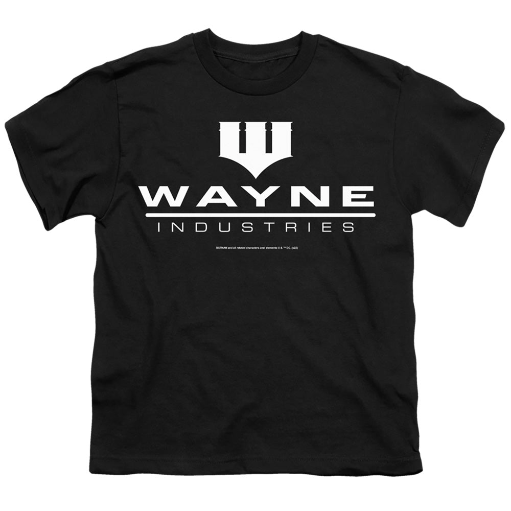 Batman Wayne Logo On Black Licensed Kid's T-Shirt (Ages 4-7) SM-XL