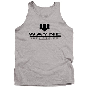 AN OFFCIALLY LICENSED BATMAN WAYNE INDUSTRIES ADULT UNISEX TANK TOP ATHLETIC HEATHER