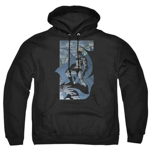 AN OFFCIALLY LICENSED BATMAN THIS IS MY CITY ADULT UNISEX PULLOVER HOODIE BLACK