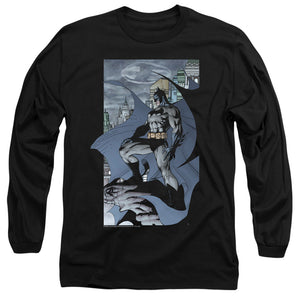 AN OFFCIALLY LICENSED BATMAN THIS IS MY CITY MEN'S LONG SLEEVE T-SHIRT BLACK