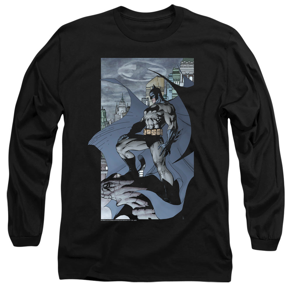 AN OFFCIALLY LICENSED BATMAN THIS IS MY CITY MEN'S LONG SLEEVE T-SHIRT BLACK