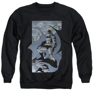 AN OFFCIALLY LICENSED BATMAN THIS IS MY CITY ADULT UNISEX CREWNECK SWEATSHIRT BLACK