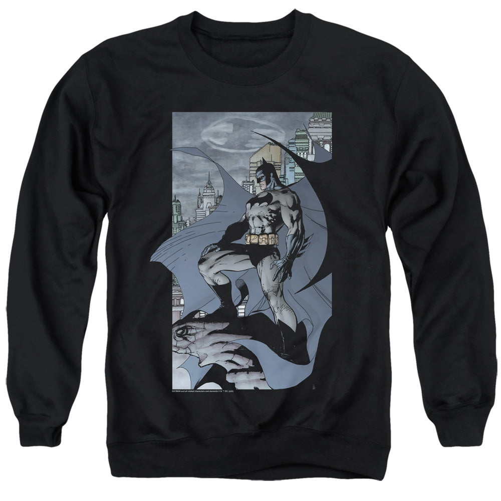 AN OFFCIALLY LICENSED BATMAN THIS IS MY CITY ADULT UNISEX CREWNECK SWEATSHIRT BLACK