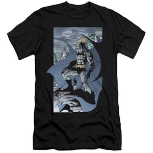 AN OFFCIALLY LICENSED BATMAN THIS IS MY CITY MEN'S PREMIUM SLIM FIT T-SHIRT BLACK