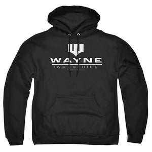 AN OFFCIALLY LICENSED BATMAN WAYNE INDUSTRIES BLACK ADULT UNISEX PULLOVER HOODIE BLACK