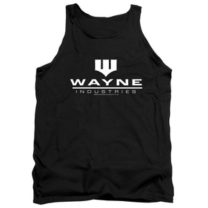 AN OFFCIALLY LICENSED BATMAN WAYNE INDUSTRIES BLACK ADULT UNISEX TANK TOP BLACK