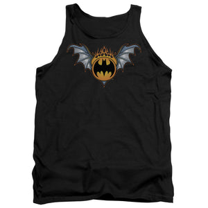 AN OFFCIALLY LICENSED BATMAN BAT WINGS LOGO ADULT UNISEX TANK TOP BLACK