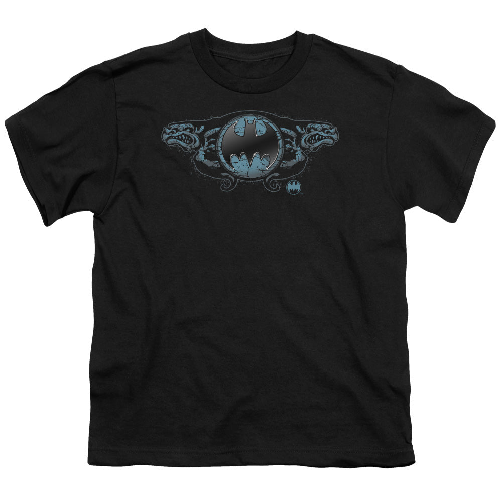 Batman Two Gargoyles Logo Licensed Kid's T-Shirt (Ages 4-7) SM-XL
