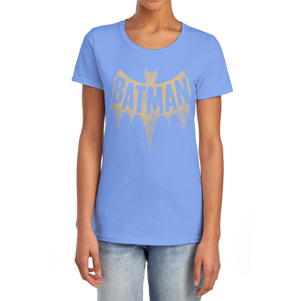 Batman Classic Tv Vintage Logo Licensed Women's T-Shirt Regular Fit SM-2X