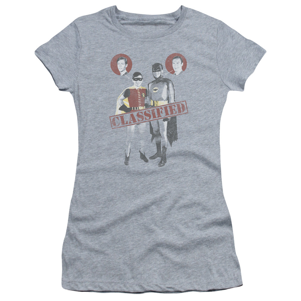 Batman Classic Tv Classified Licensed Women's T-Shirt Juniors SM-2X