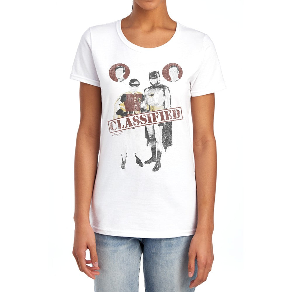 Batman Classic Tv Classified Licensed Women's T-Shirt Regular Fit SM-2X