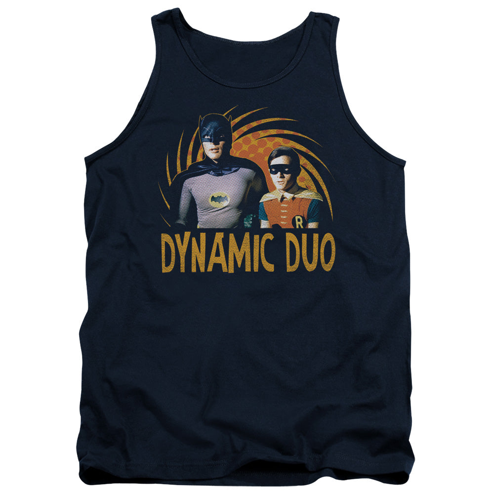 AN OFFCIALLY LICENSED BATMAN CLASSIC TV DYNAMIC ADULT UNISEX TANK TOP NAVY