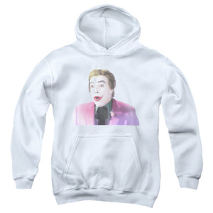 AN OFFCIALLY LICENSED BATMAN CLASSIC TV THRILLED YOUTH HOODIE WHITE