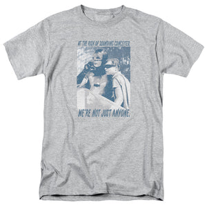 AN OFFCIALLY LICENSED BATMAN CLASSIC TV BOOGIE NIGHTS MEN'S REGULAR FIT T-SHIRT ATHLETIC HEATHER
