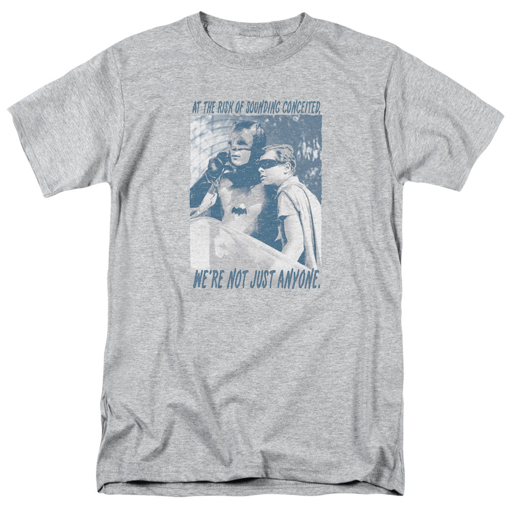 AN OFFCIALLY LICENSED BATMAN CLASSIC TV BOOGIE NIGHTS MEN'S REGULAR FIT T-SHIRT ATHLETIC HEATHER