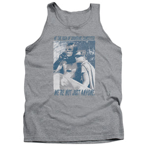 AN OFFCIALLY LICENSED BATMAN CLASSIC TV BOOGIE NIGHTS ADULT UNISEX TANK TOP ATHLETIC HEATHER