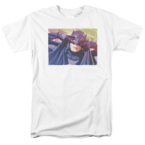 AN OFFCIALLY LICENSED BATMAN CLASSIC TV SMOOTH GROOVE MEN'S REGULAR FIT T-SHIRT WHITE