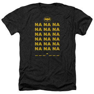 AN OFFCIALLY LICENSED BATMAN CLASSIC TV NA NA NA MEN'S HEATHER T-SHIRT CHARCOAL