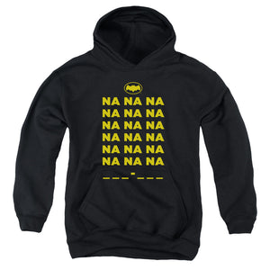 AN OFFCIALLY LICENSED BATMAN CLASSIC TV NA NA NA YOUTH HOODIE BLACK