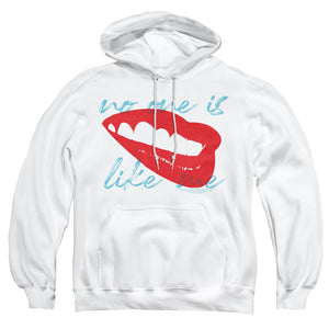 AN OFFCIALLY LICENSED BIRDS OF PREY FACE IT ADULT UNISEX PULLOVER HOODIE WHITE