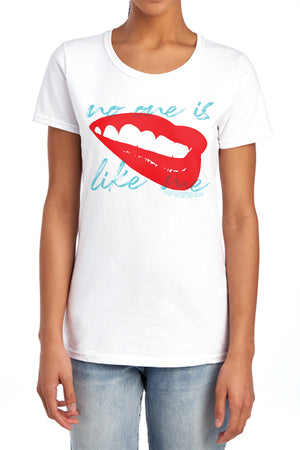 AN OFFCIALLY LICENSED BIRDS OF PREY FACE IT WOMEN'S REGULAR FIT T-SHIRT WHITE