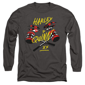 AN OFFCIALLY LICENSED BIRDS OF PREY IN MY EYES MEN'S LONG SLEEVE T-SHIRT CHARCOAL