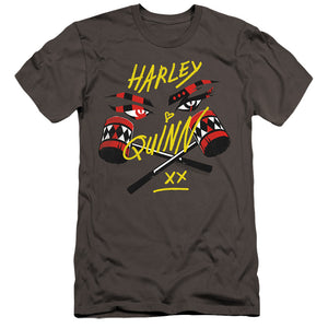 AN OFFCIALLY LICENSED BIRDS OF PREY IN MY EYES MEN'S PREMIUM SLIM FIT T-SHIRT CHARCOAL