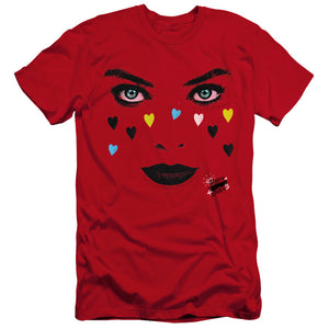 AN OFFCIALLY LICENSED BIRDS OF PREY RED HARLEY MEN'S PREMIUM SLIM FIT T-SHIRT RED