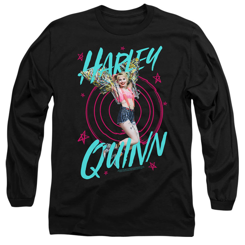 AN OFFCIALLY LICENSED BIRDS OF PREY ON TARGET MEN'S LONG SLEEVE T-SHIRT BLACK