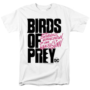 AN OFFCIALLY LICENSED BIRDS OF PREY BIRDS OF PREY LOGO MEN'S REGULAR FIT T-SHIRT WHITE