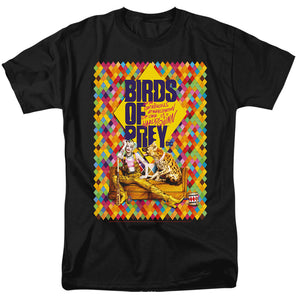 AN OFFCIALLY LICENSED BIRDS OF PREY COUCH MEN'S REGULAR FIT T-SHIRT BLACK