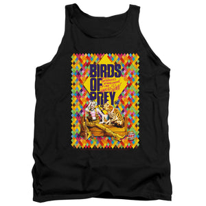 AN OFFCIALLY LICENSED BIRDS OF PREY COUCH ADULT UNISEX TANK TOP BLACK