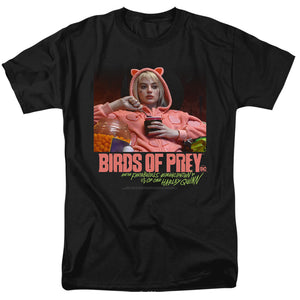 AN OFFCIALLY LICENSED BIRDS OF PREY LOVE STINKS MEN'S REGULAR FIT T-SHIRT BLACK