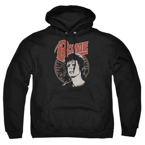 AN OFFCIALLY LICENSED DAVID BOWIE SPACE ODDITY ADULT UNISEX PULLOVER HOODIE BLACK