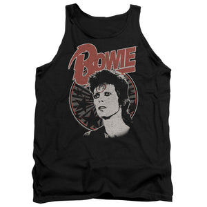 AN OFFCIALLY LICENSED DAVID BOWIE SPACE ODDITY ADULT UNISEX TANK TOP BLACK