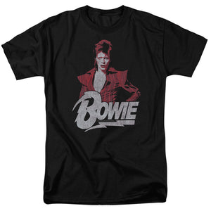 AN OFFCIALLY LICENSED DAVID BOWIE DIAMOND DAVID MEN'S REGULAR FIT T-SHIRT BLACK