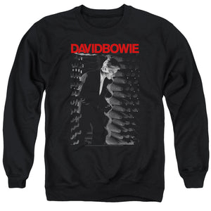 AN OFFCIALLY LICENSED DAVID BOWIE STATION TO STATION ADULT UNISEX CREWNECK SWEATSHIRT BLACK