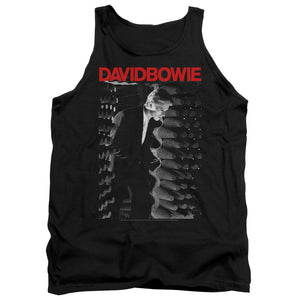AN OFFCIALLY LICENSED DAVID BOWIE STATION TO STATION ADULT UNISEX TANK TOP BLACK