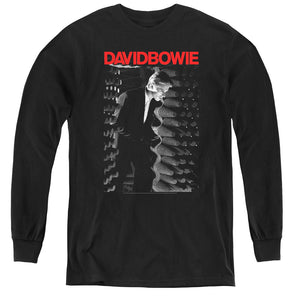 AN OFFCIALLY LICENSED DAVID BOWIE STATION TO STATION YOUTH LONG SLEEVE T-SHIRT BLACK