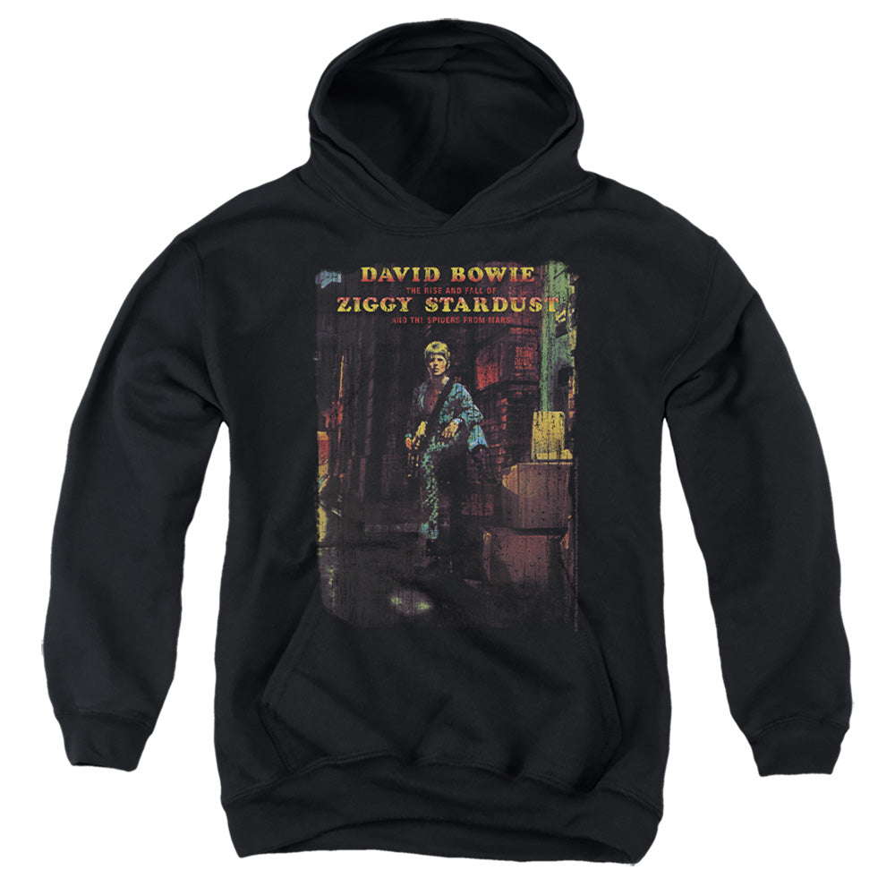 AN OFFCIALLY LICENSED DAVID BOWIE ZIGGY STARDUST ALBUM YOUTH HOODIE BLACK