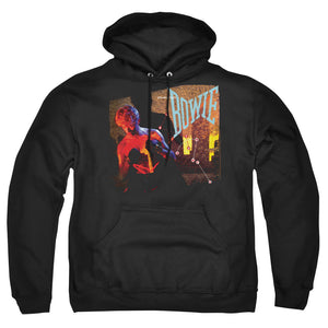 AN OFFCIALLY LICENSED DAVID BOWIE LETS DANCE ADULT UNISEX PULLOVER HOODIE BLACK