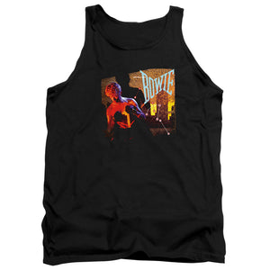 AN OFFCIALLY LICENSED DAVID BOWIE LETS DANCE ADULT UNISEX TANK TOP BLACK