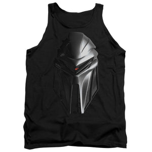 AN OFFCIALLY LICENSED BSG CYLON HEAD ADULT UNISEX TANK TOP BLACK