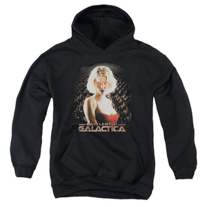 AN OFFCIALLY LICENSED BSG CYLON LEGION YOUTH HOODIE BLACK