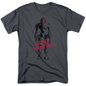 AN OFFCIALLY LICENSED BSG GOOD HUNTING MEN'S REGULAR FIT T-SHIRT CHARCOAL