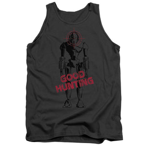 AN OFFCIALLY LICENSED BSG GOOD HUNTING ADULT UNISEX TANK TOP CHARCOAL
